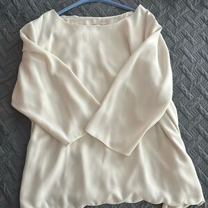 Talbots 3X petite blouse. Scalloped open in back. Paid $75. Asking $45